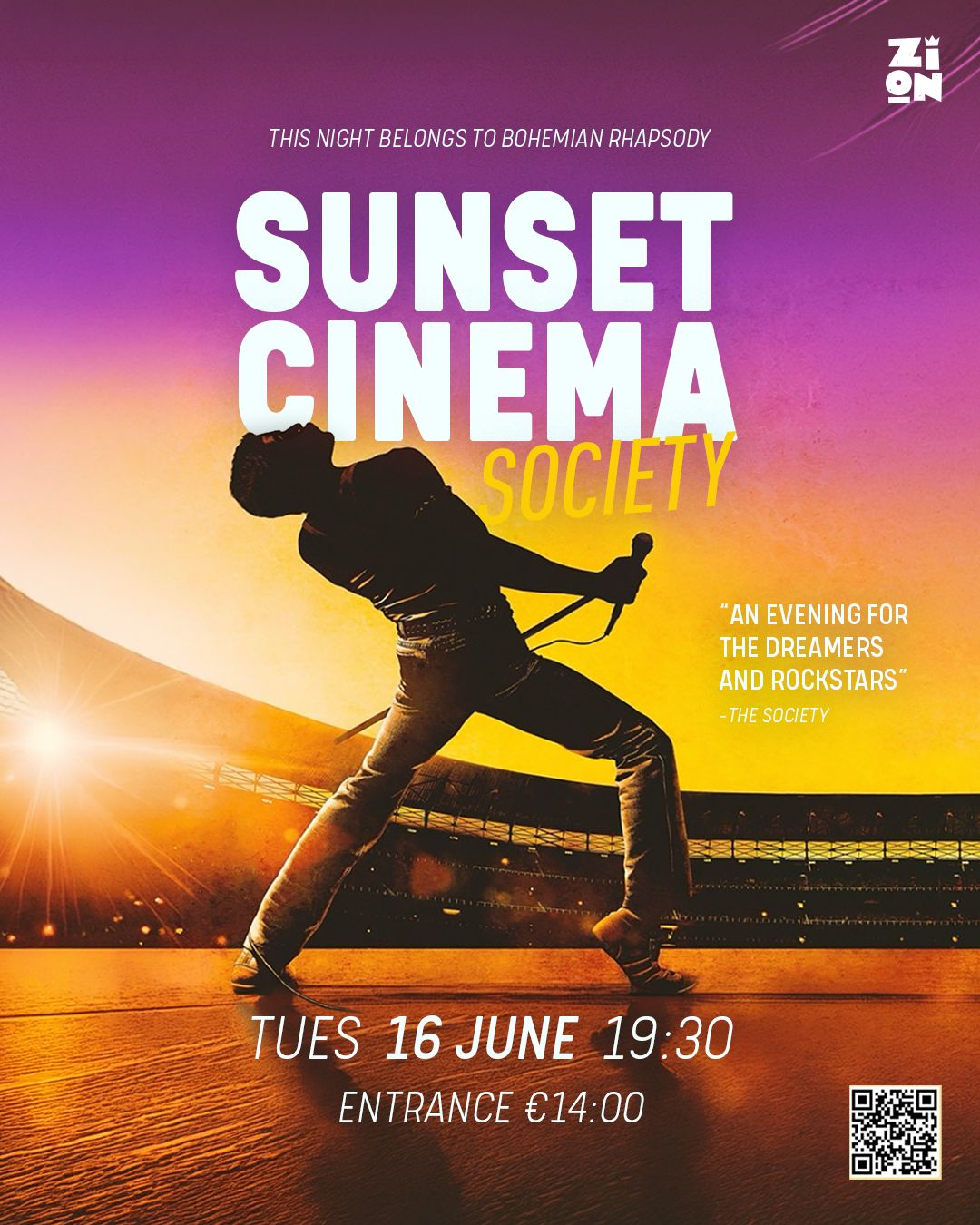 This night belongs to Bohemian Rhapsody @ Zion • 16th June